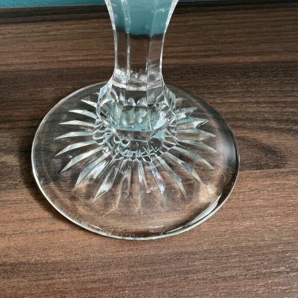 Vintage Fenton Red Cliff Goblet Clear Grapes Water Tea Wine 12 oz - Picture 3 of 10